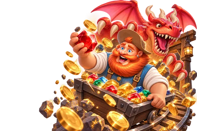 Dragonia casino treasure illustration